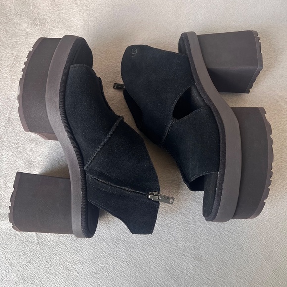 UGG Women's Black New Heights 4" Platform  Sandals  Size US 9 - Picture 9 of 16